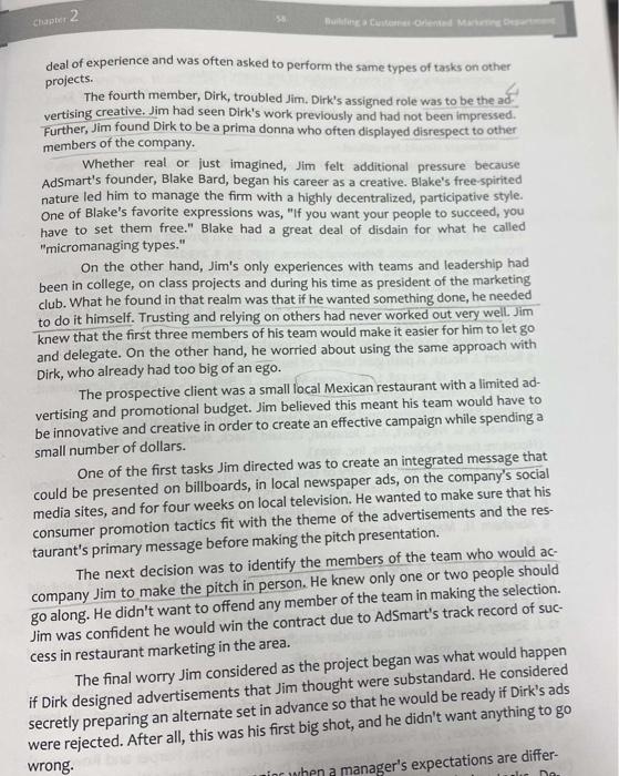 different from the follower's experiences and methods of completing tasks. Describe the