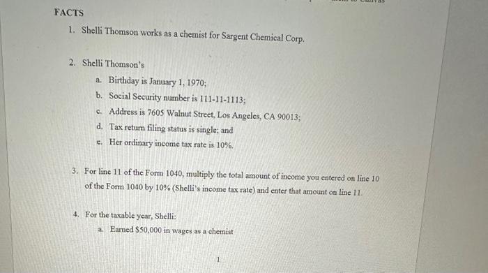 A part B part C - Based on the facts below, prepare