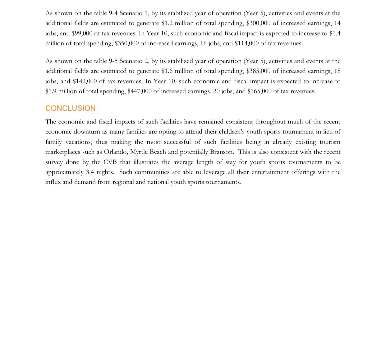 The Branson Sports Complex Case Study needs to be summarized. All NECESSARY