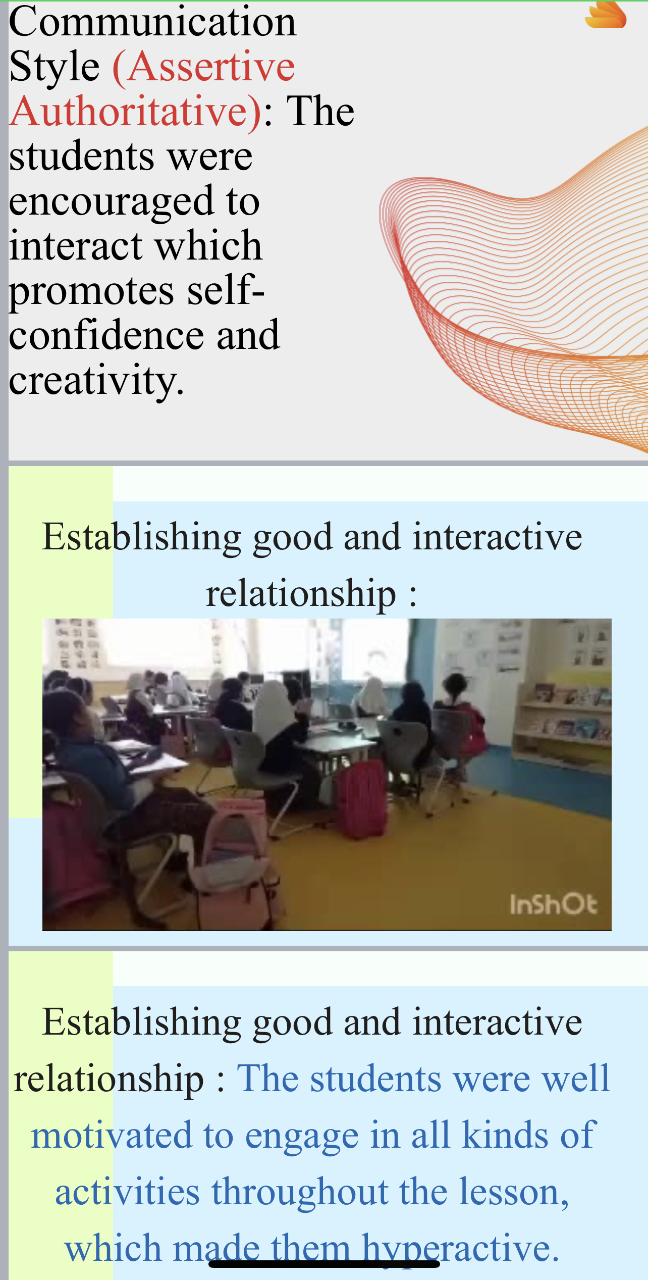 for this course. Your reflection for the e-portfolio counts for 5% of