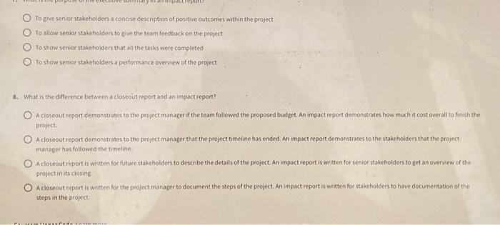 following is the best choice for how to address the problem? Present