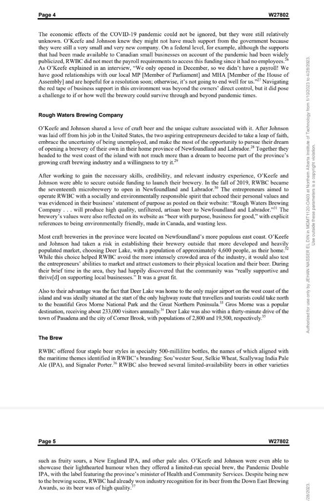 the future of their newly opened craft brewery, Rough Waters Brewing Company