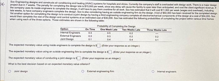  Sox Engineering designs and constructs air conditioning and heating (HVAC) systems