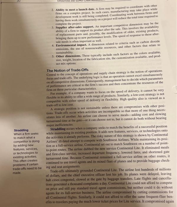 the firm's strategic competitive dimensions? I'm looking forward to your thinking about