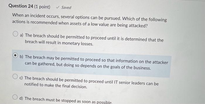role keeps track of all activity during an incident. a) IRT coordinator,