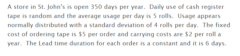 rolls 93.54 rolls 94 rolls A store in St. John's is open