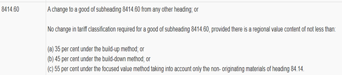 For a good under 8414.60Can the good qualify using option 1 of