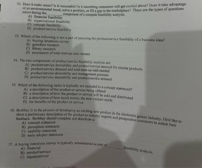  52. Does it make sense? Is it reasonable? Is it something
