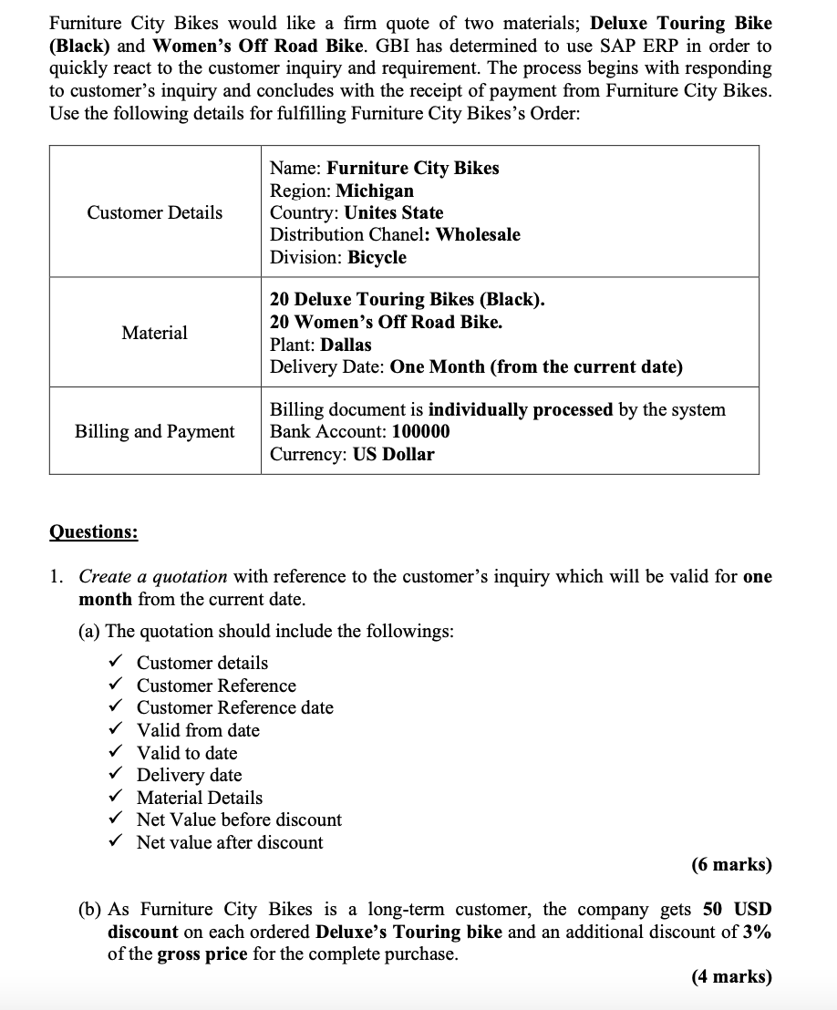 This is SAP system. I have a question for this. First, I