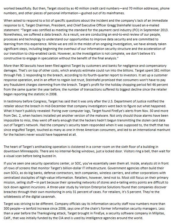 explain two things that you would you have done differently from the