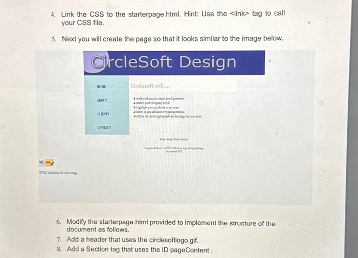 pagestarter.html to your assignments folder. The pagestarter.html file contains the basic text