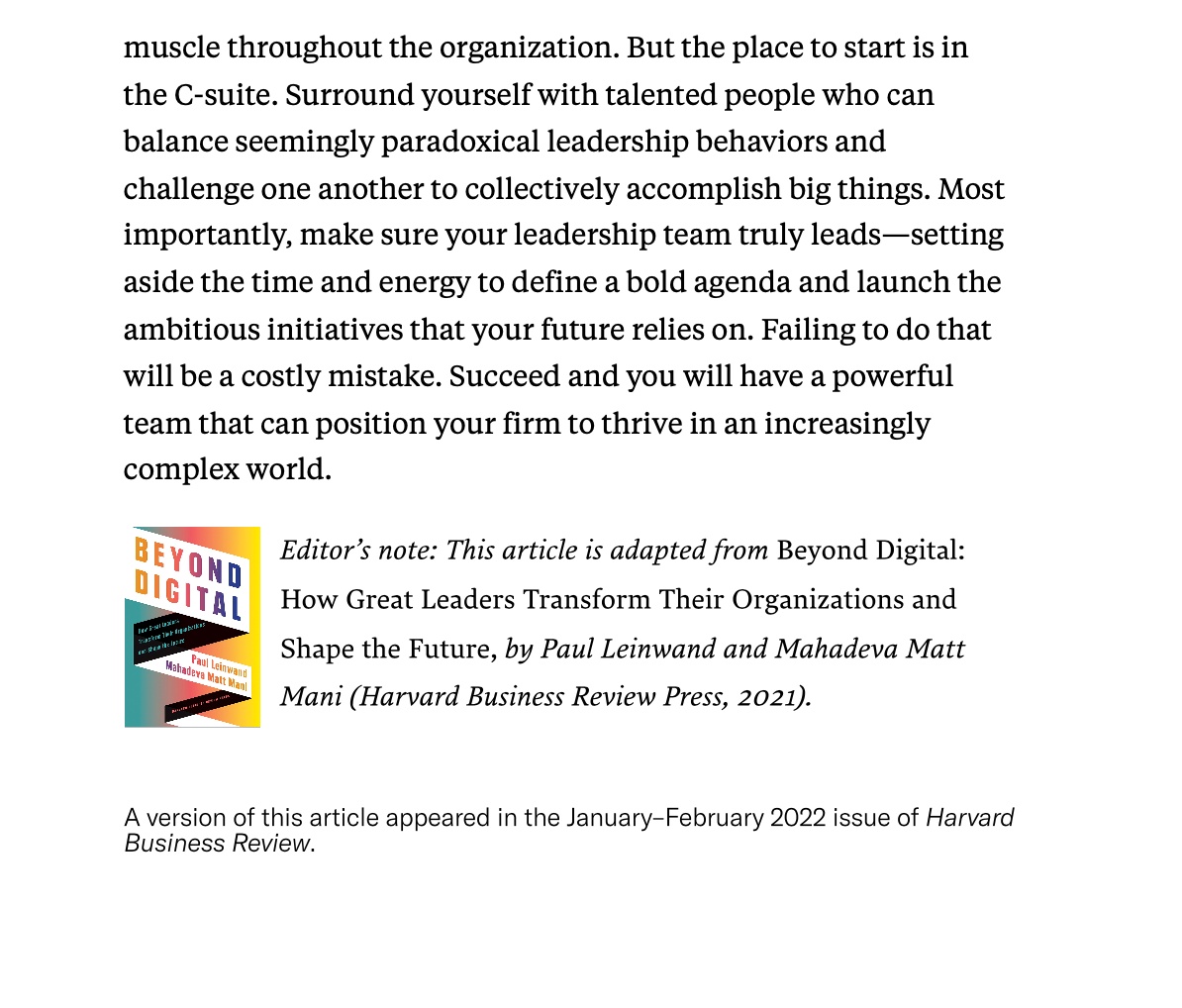 build competitive advantage in a world obsessed with digitizing (which is often