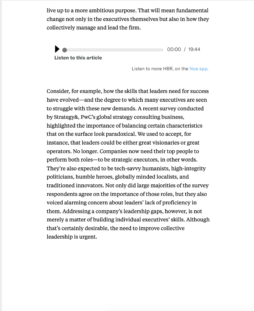 employment) organizational leadership team, how would you arrange it? 2. Why would