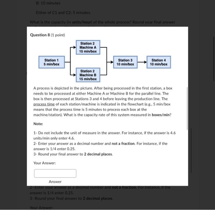 in the image above. A unit needs to be processed at either