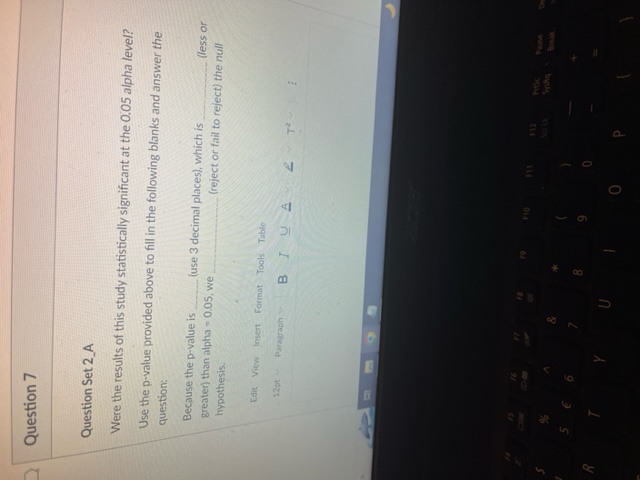 A simple answer is sufficient. Note: Power is the probability of rejecting