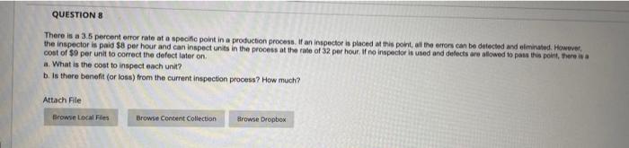 step by step process There is a 3.5 pereont error rate at