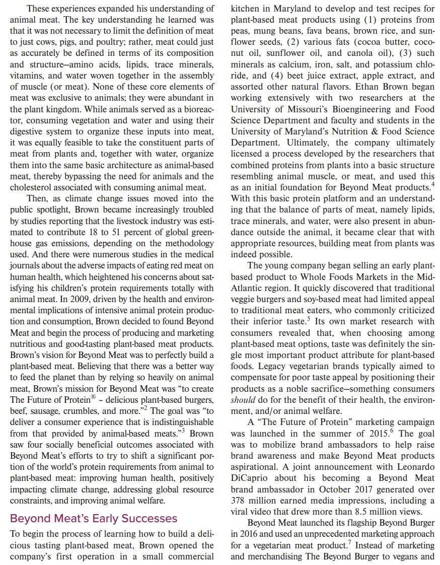 reveals about the overall attractiveness of Beyond Meats position in 2020? Also,