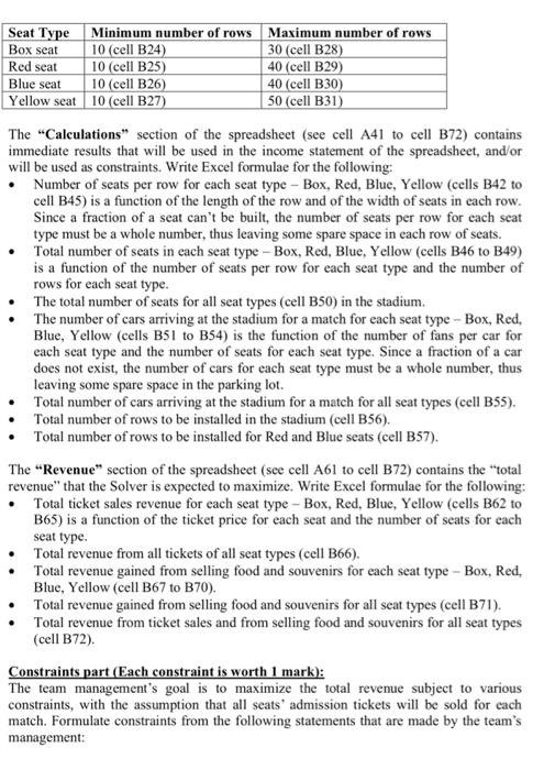 the constraints in terms of the cell positions in figure 1. A