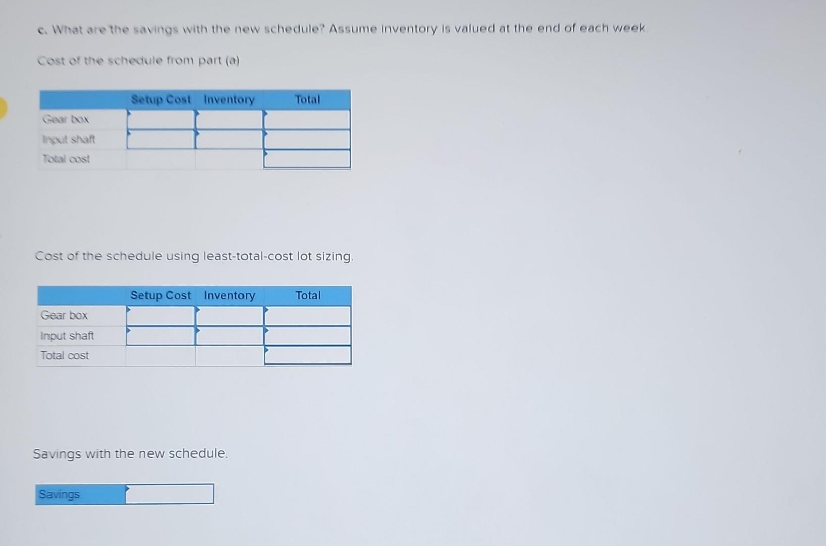 requirements planning. Phil's first step was to prepare a master schedule for