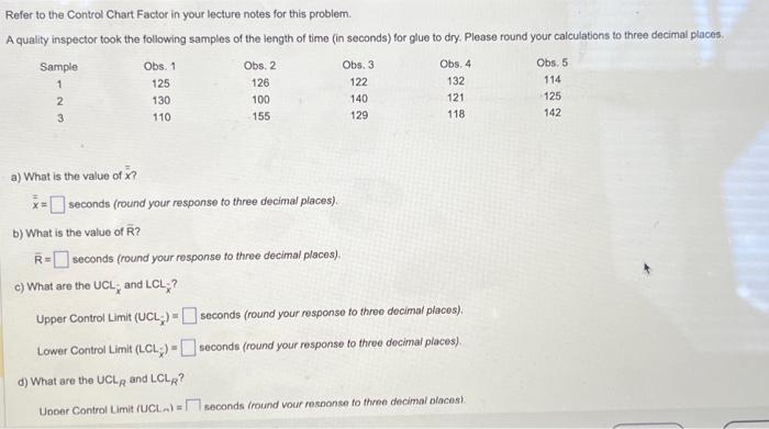  please show step by step work for each question Refer to