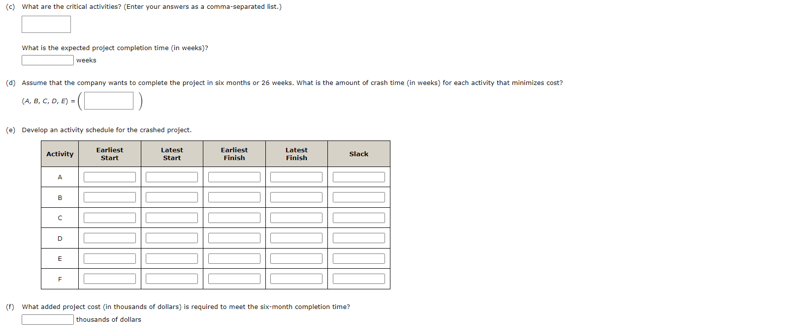 size of 1MB.) Mn fila rhnean (b) Develop an activity schedule. (c)