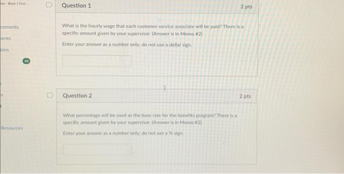issues. Other employees working at this facility will have a different benefit