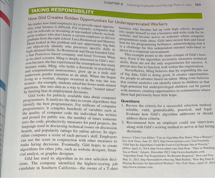 please answer 1 & 2 How Gild Creates Golden Opportunities for Underappreciated