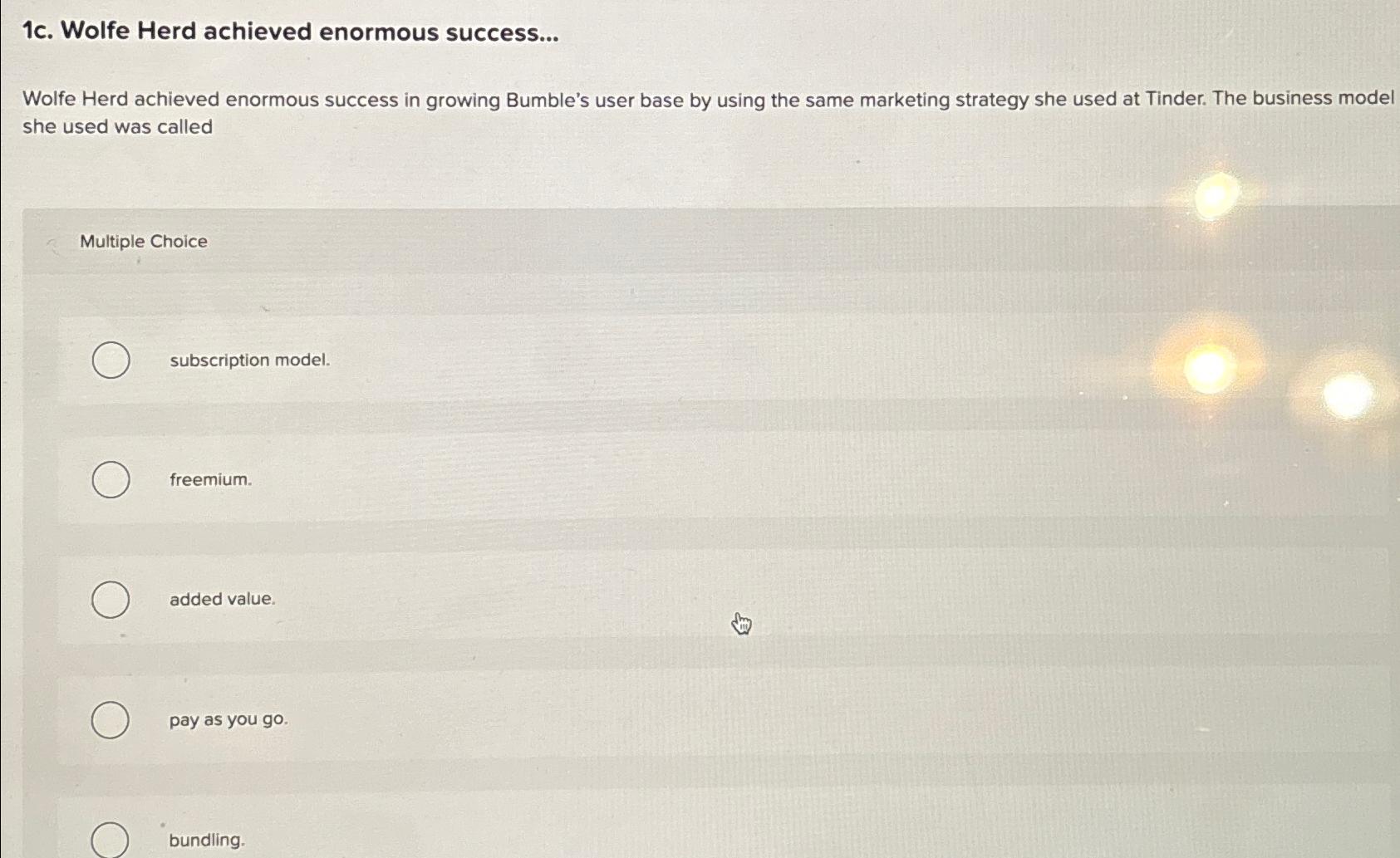  1c. Wolfe Herd achieved enormous success... Wolfe Herd achieved enormous success