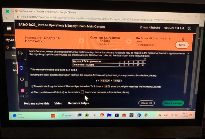  solve D please 50 Cin P Do Homework-Chapter 4 Homework-Google Chrome.