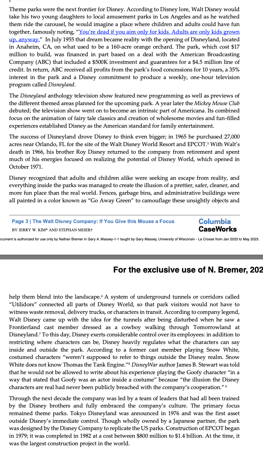 4, 1958 In December 2012, Walt Disney Company Chairman and Chief Executive