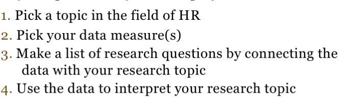 please help i need at least 5 pages 1. Pick a topic