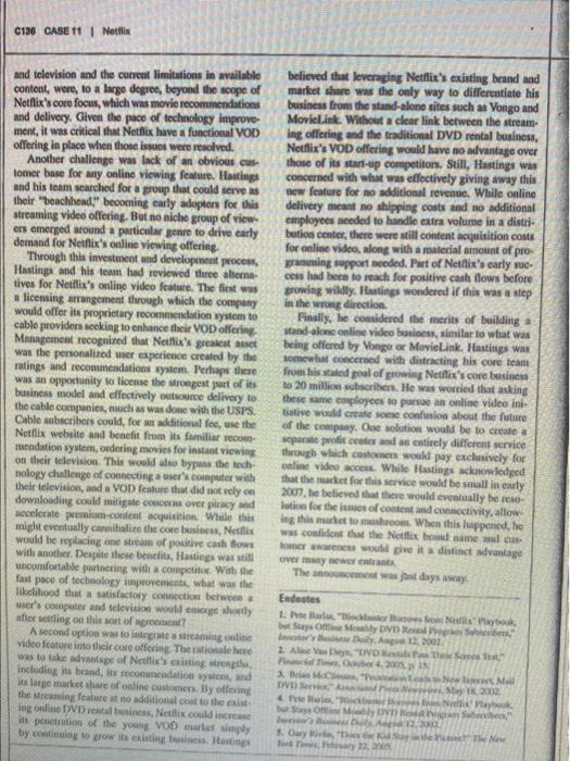 R\&Cs would be sustainable over time under the threat of VOD in