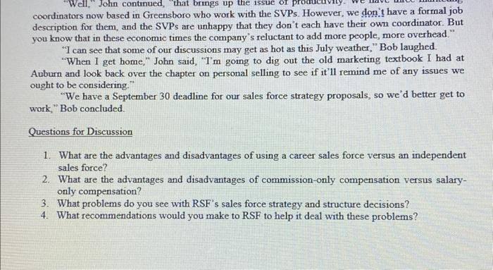 two-day strategic planning meeting with other members of Royal-Sen Financials (RSF) Independent