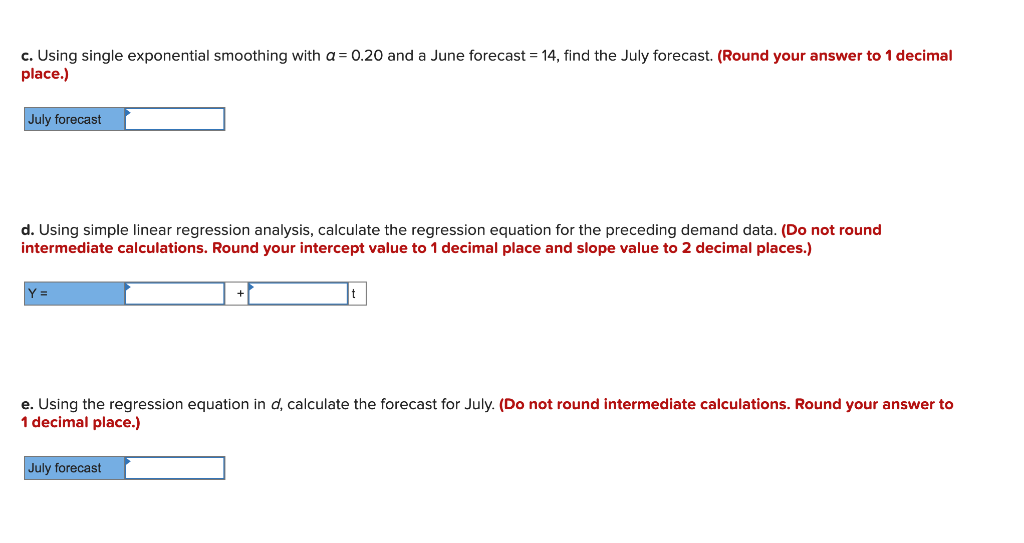 average with weights of 0.50 (June), 0.30 (May), and 0.20 (April), find
