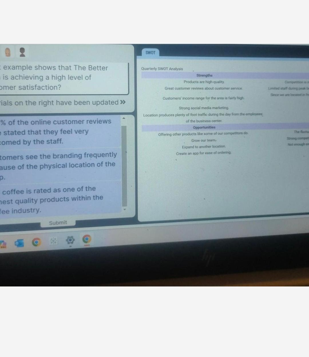  example shows that The Better is achieving a high level of