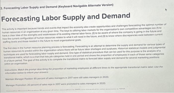  2. Forecasting Labor Supply and Demand (Keyboard Navigable Alternate Version) Forecasting