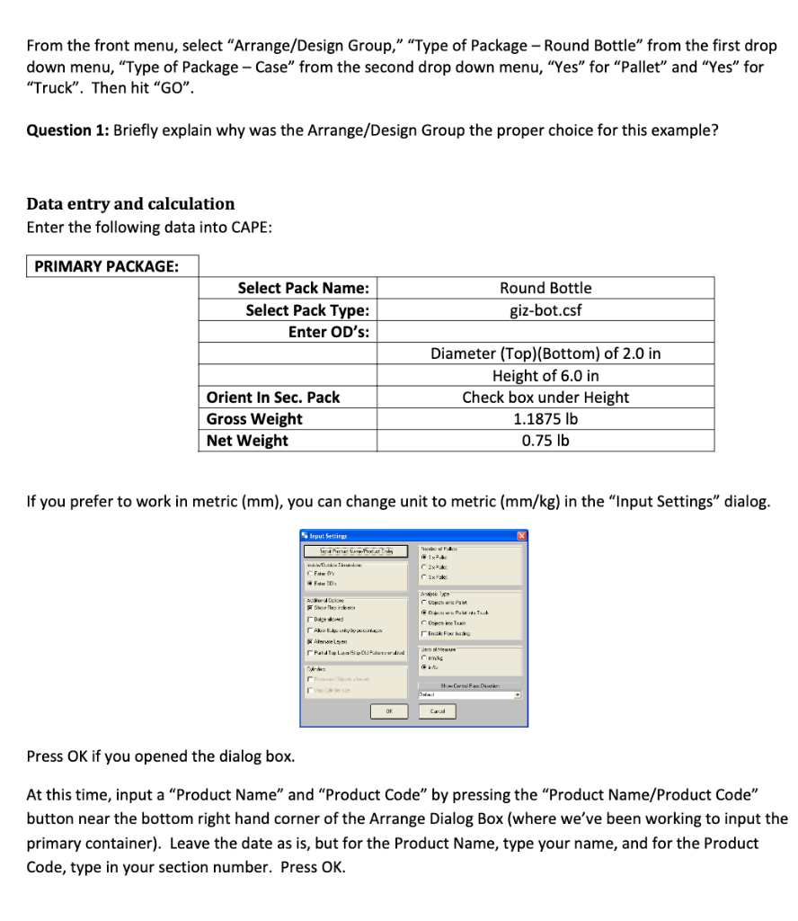 bottle into a 6-pack carrier and then looking at d From the