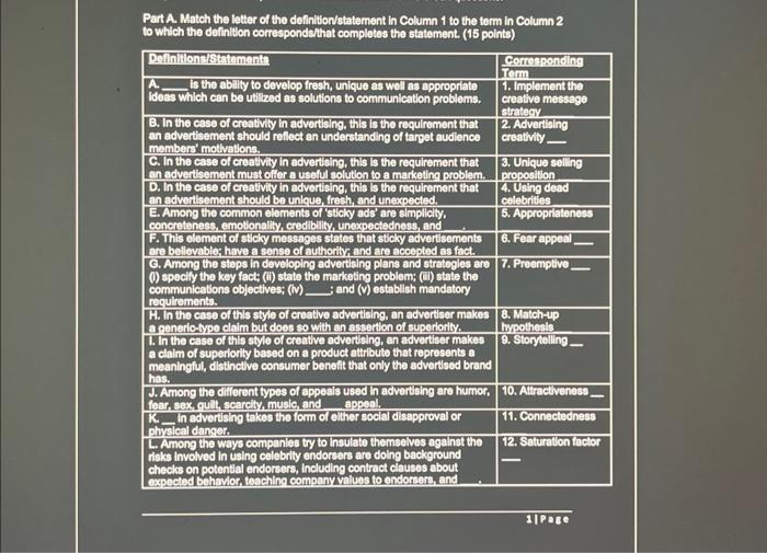  please help!! marketing communication! B4. Based on Informatlon contained in the