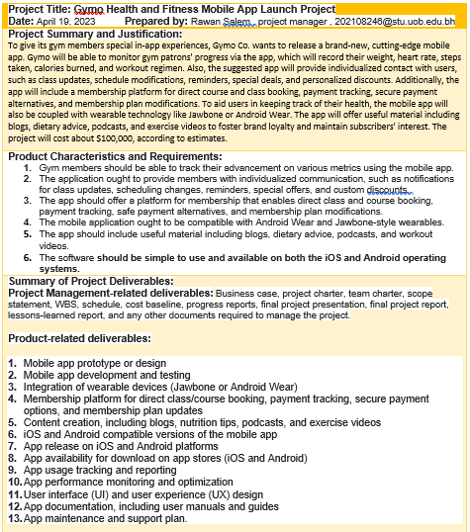 , it will help you to create a good further defining project