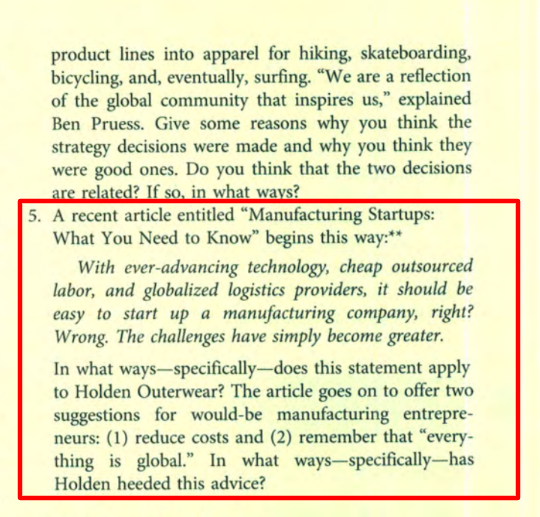 the U.S., outerwear-and that meant finding the right resources I'd say our