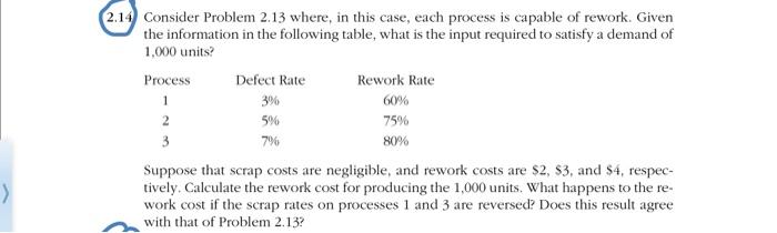  Consider Problem 2.13 where, in this case, each process is capable