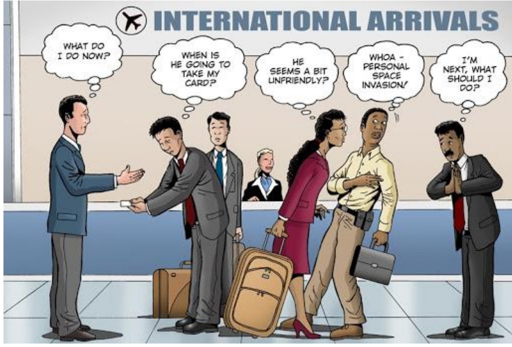 With reference to the above image identify and explain any two barriers