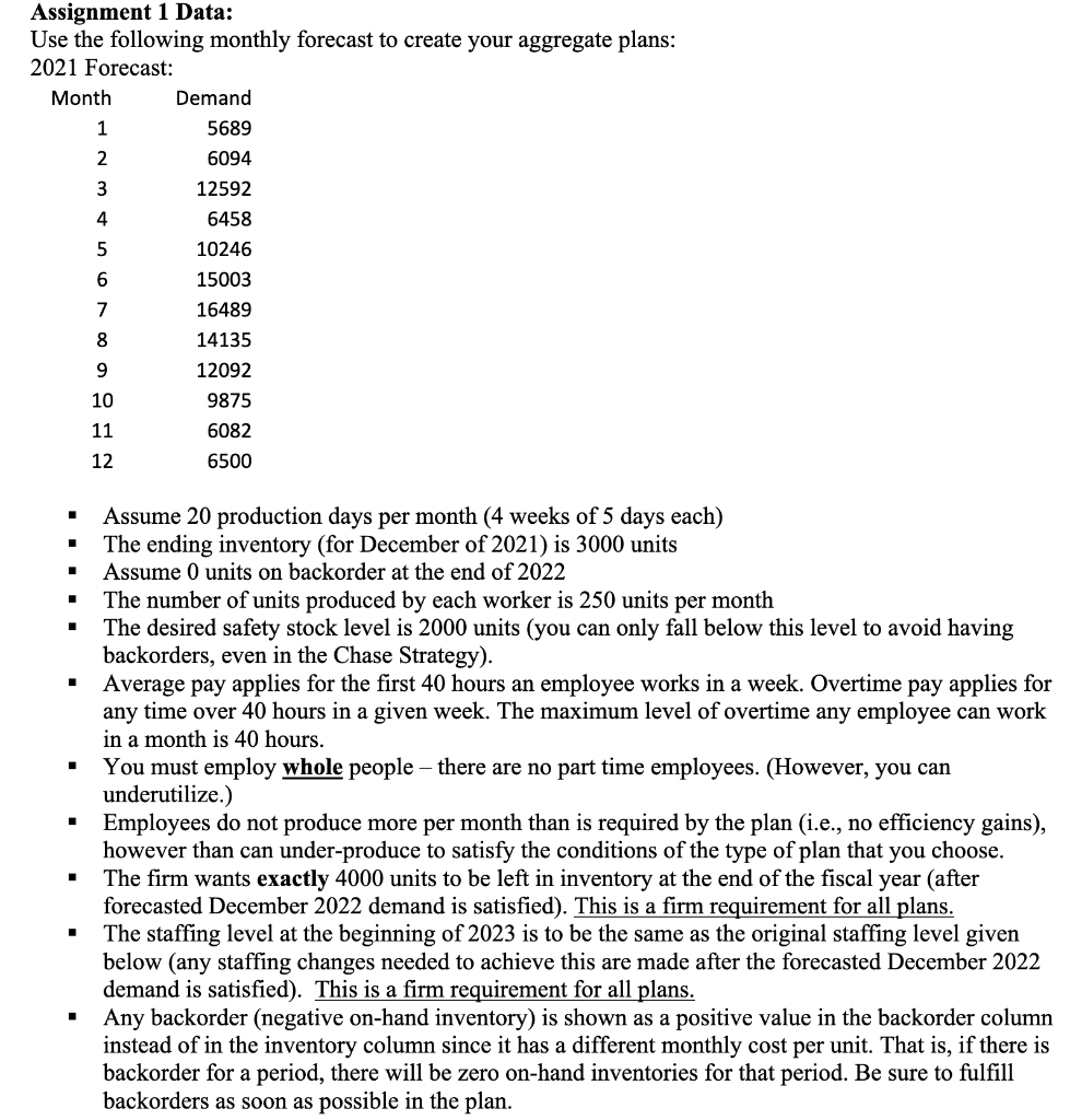 and Operations Plan) using a mixed strategy. Assignment Details: All three plans