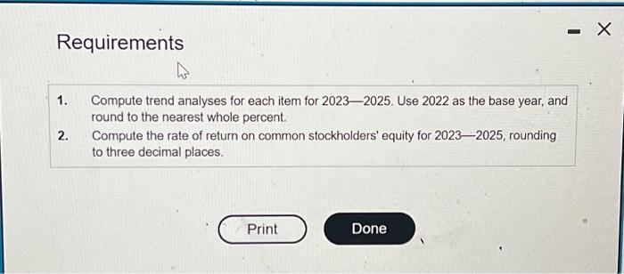 for 2023 - 2025. Use 2022 as the base year, and round