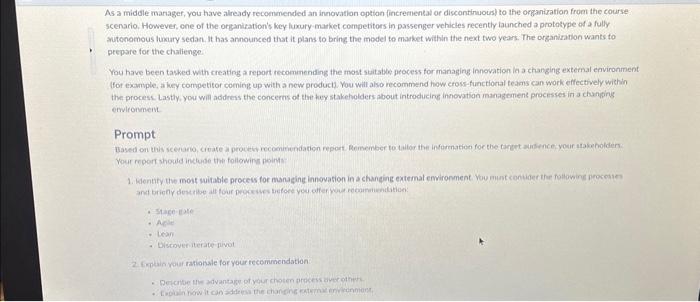  please include teferences As a middle martager, you have already recoenmended