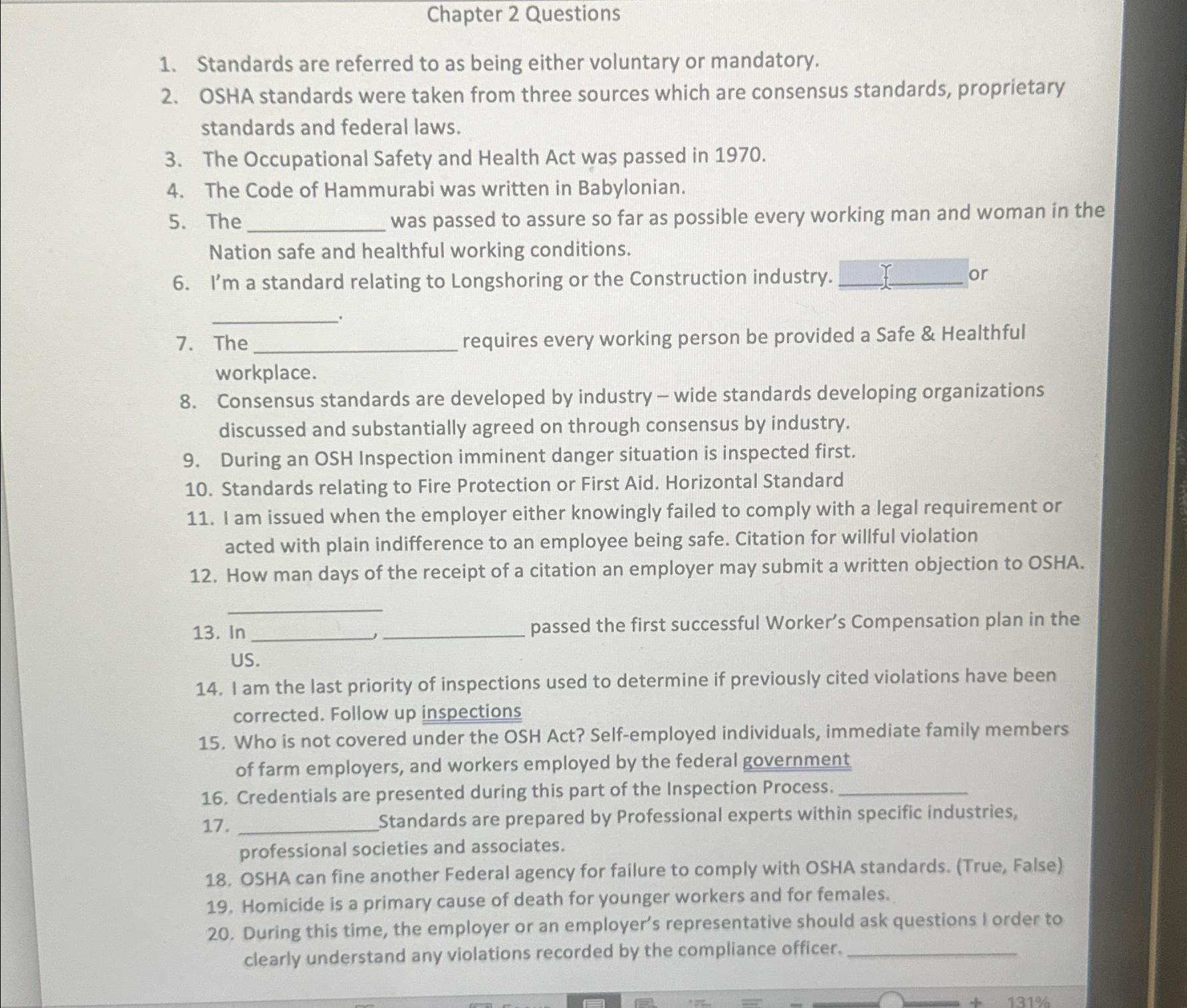  Chapter 2 Questions Standards are referred to as being either voluntary