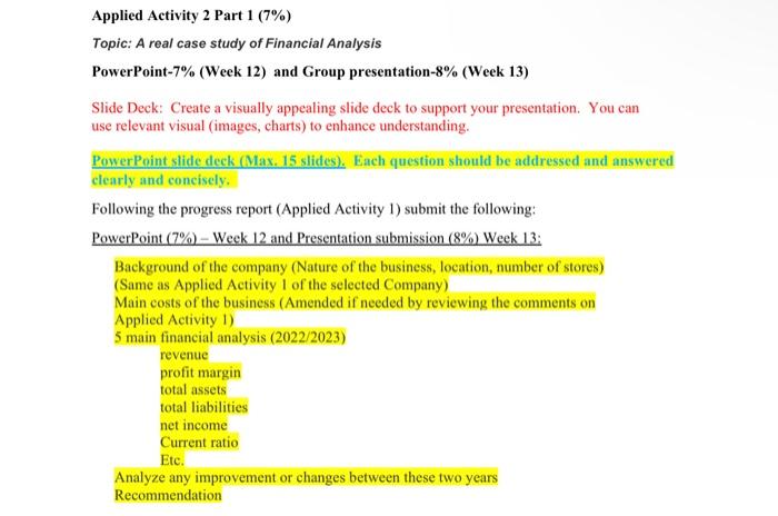Business Topic - Canadian tyre Topic: A real case study of Financial