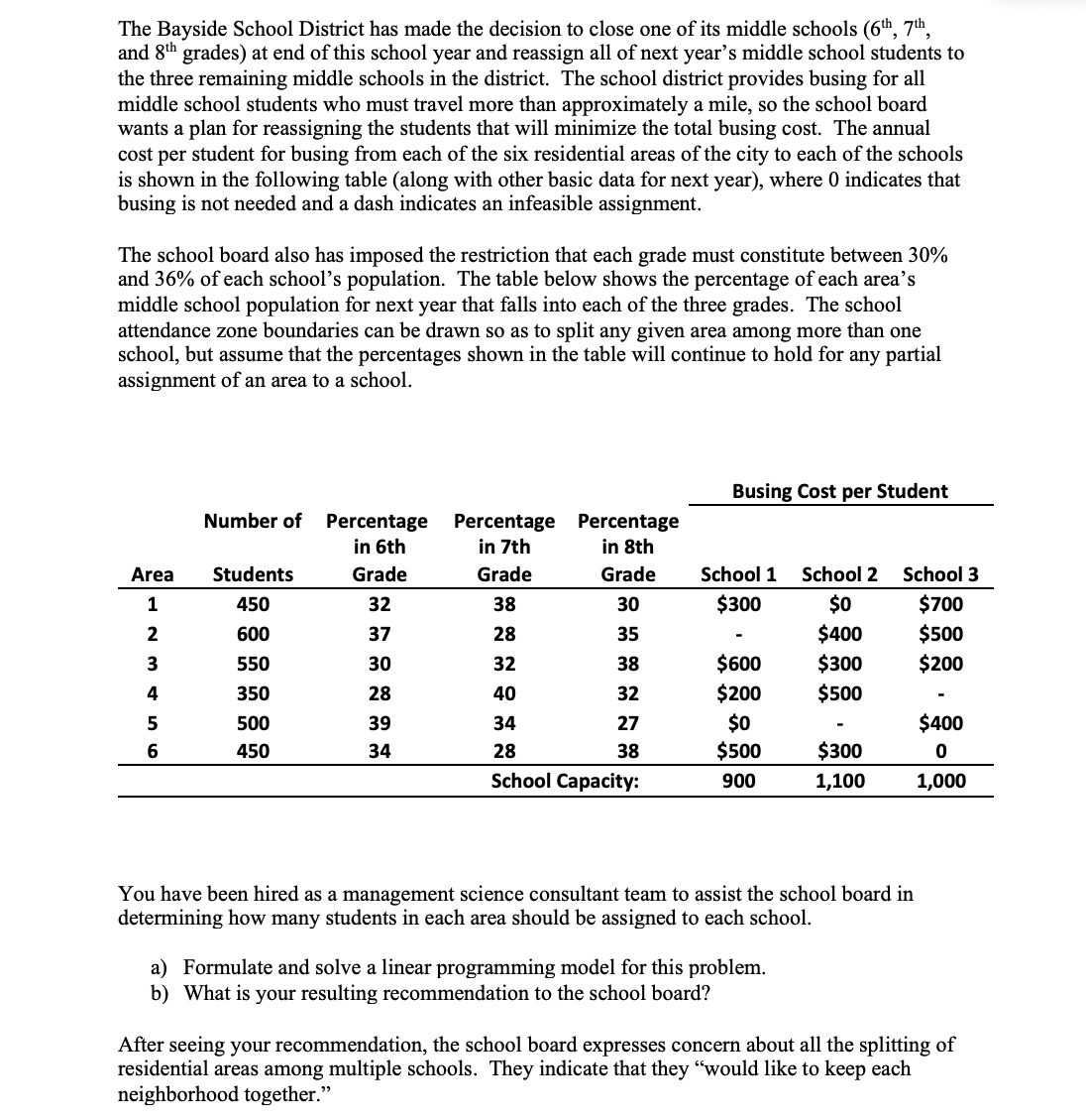 Help me with the steps and show formulas to get the results