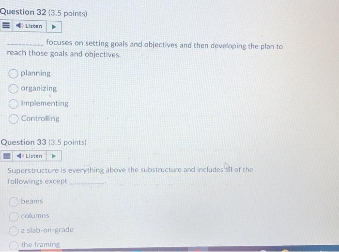  focuses on setting goals and objectives and then developing the plan