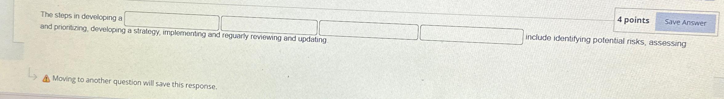  The steps in developing a 4 points and prioritizing, developing a